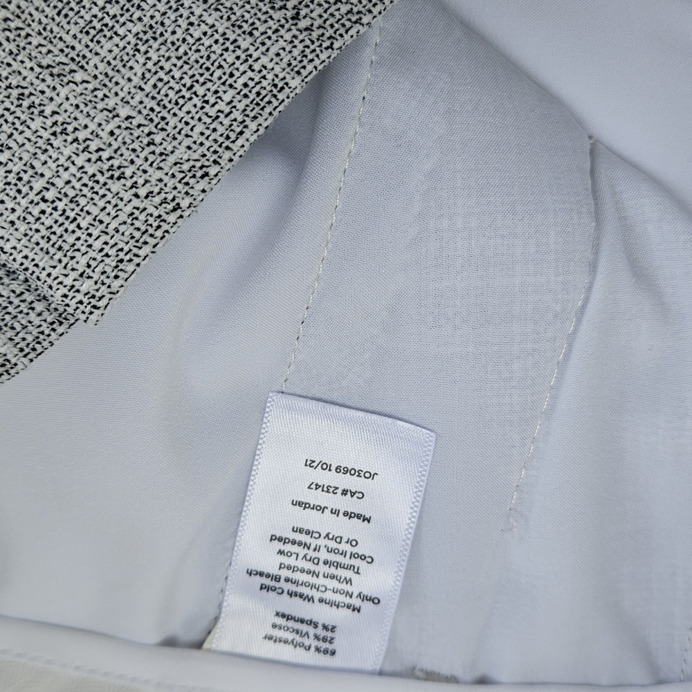 Talbots Hampshire Ankle Pants 14P NWT Gray Tweed Straight Leg Career Office Peti - Picture 7 of 15